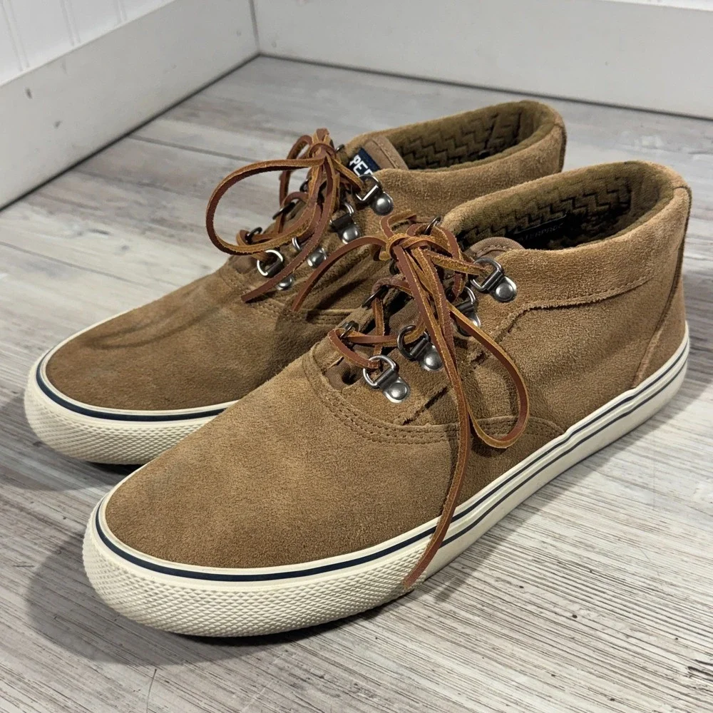 Sperry‎ Striper Storm Chukka Men's Sz 9 Waterproof, Suede Tan Boots, STS19888